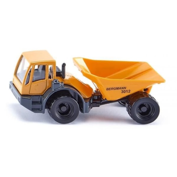 Bergmann Dumper Siku - Skala 1/64 - Leksak för barn från 3 år och uppåt Gul, grå och svart