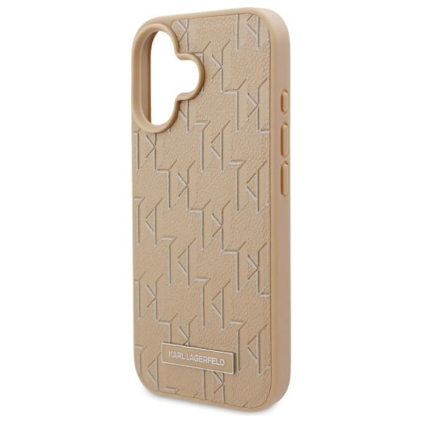 Karl Lagerfeld Hot Stamp MagSafe - Fodral för iPhone 16 (beige)