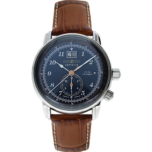 Klocka - Zeppelin - 8644-3 - Läder - Silver - Resistance 5 ATM