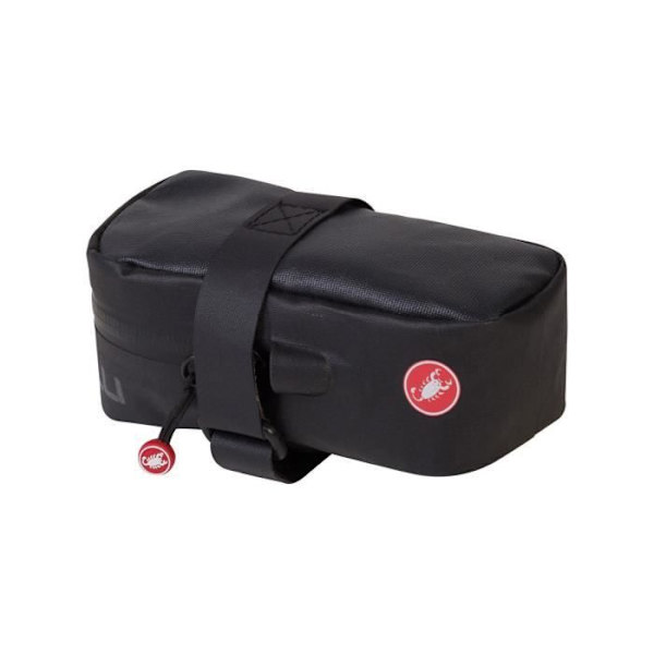 Cykelsadelväska - CASTELLI - Mini Svart - Polyester - Snabbspänne - Mått 15x5x5cm Färg(er): NaN