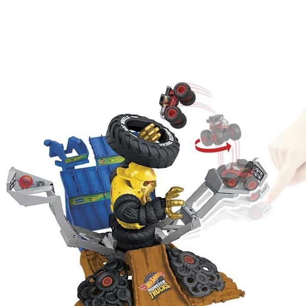 Hot Wheels-Monster Trucks Arena Smashers-Combat Mega-Wrex vs Gorzilla HPN71 Flerfärgad