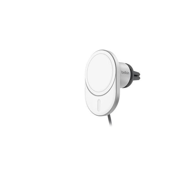 Belkin BoostCharge Pro 15 W Magnetisk trådlös laddningsstöd för bil Grå grå