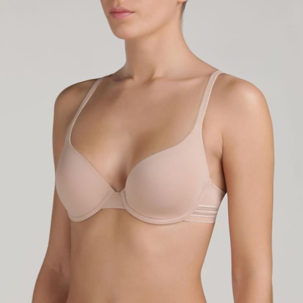 Half Cup BH - DIM - Invisifit New Skin - Beige - Bygel - Justerbara axelband - 85C