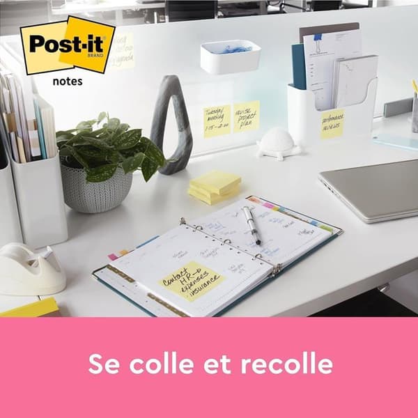Blocknot - Post-it-block med papper - 6820-CY-W10