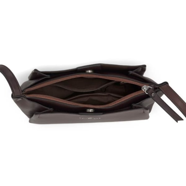 Sacoche - TOM TAILOR - Tania Cross Bag S - Brun - 27x16x7 cm - Justerbar axelrem kastanj