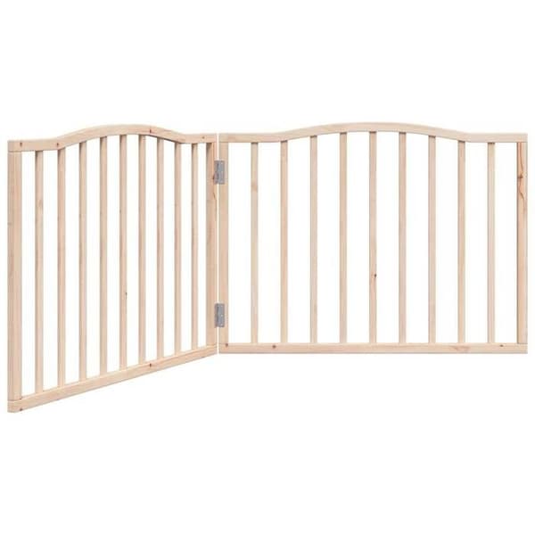 vidaXL Fällbar hundgrind 2 paneler 160 cm poppelträ 352208