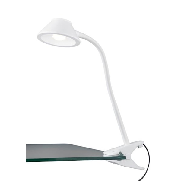 Rl lev ditt ljus - R22191201 - Reality LED-klämma Berry, vit plast, LED 3,5 W inkluderad, Flexarm