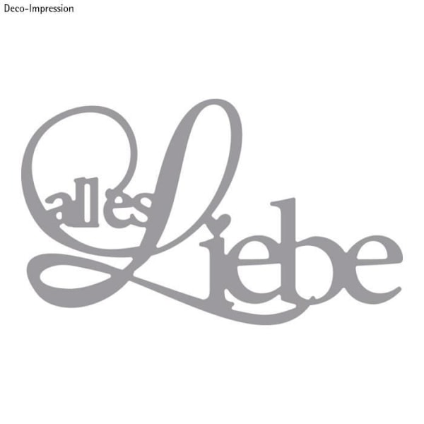 Präglingsstencil: alles Liebe, 7,6x4,5cm, tab-bag 1st.