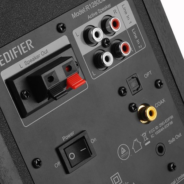 Biblioteks högtalare - Edifier - R1280DBs - Bluetooth - 42W - Trådlös 2.0 Svart