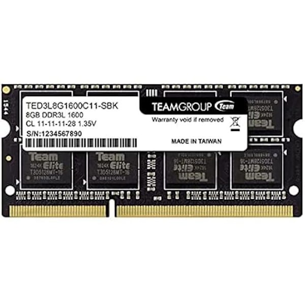 RAM-minne SO D3 - TEAMGROUP - TED3L8G1600C11-S01 - 8 GB - DDR3 - 1600 MHz