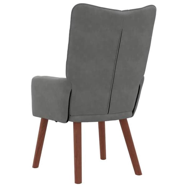 vidaXL fåtölj Mörkgrå 63 x 67 x 94 cm Sammet 42001815