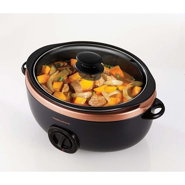 Gryta - Morphy Richardards 461016EE Sear - Stew Slowcooker 6,5 L Rose Gold Aluminium