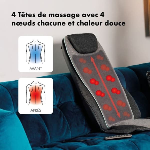Massagestol Zen Olympus Grå Antracit Kolgrå