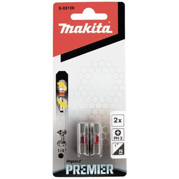 Bitset - Makita - E-03159 - Cruciform - Phillips - Torsion Control