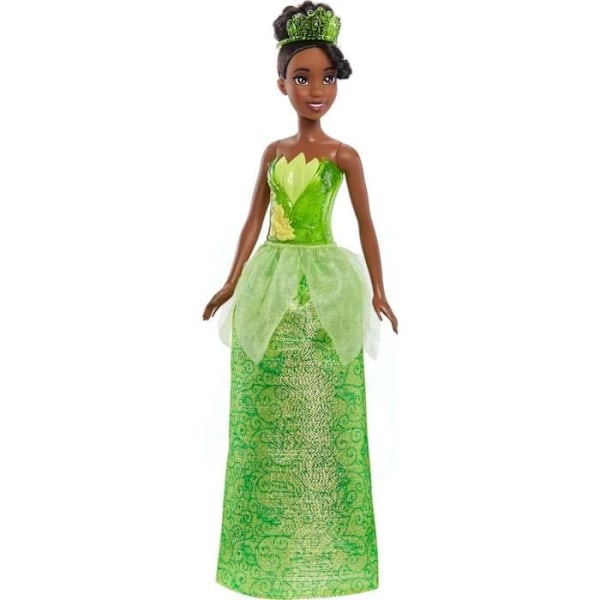 Tiana Doll 29 cm, Mattel Disney Princess Doll dressing och tillbehör HLW04 Grönt och brunt