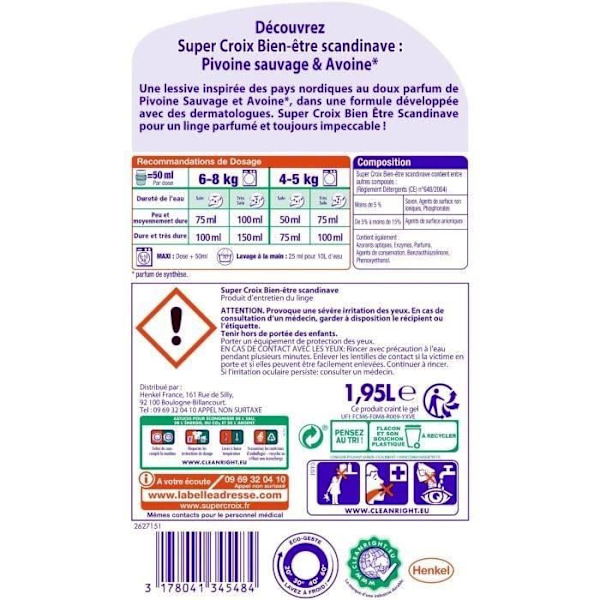 SUPER CROIX Scandinavian Wellbeing Detergent - 1,95 L
