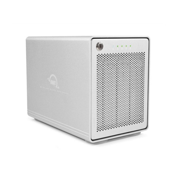 OWC Mercury Elite Pro Quad USB-C / USB-A - 4-fack RAID-hölje