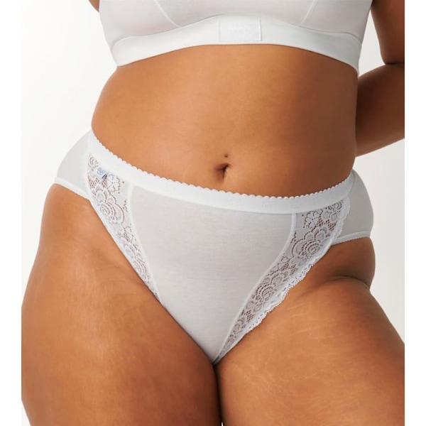 SLIP - SLOGGI - CHIC TAI - 3 SLIPS + 1 GRATIS - FÄRG VIT - HÖG SKÄRNING VIT 42