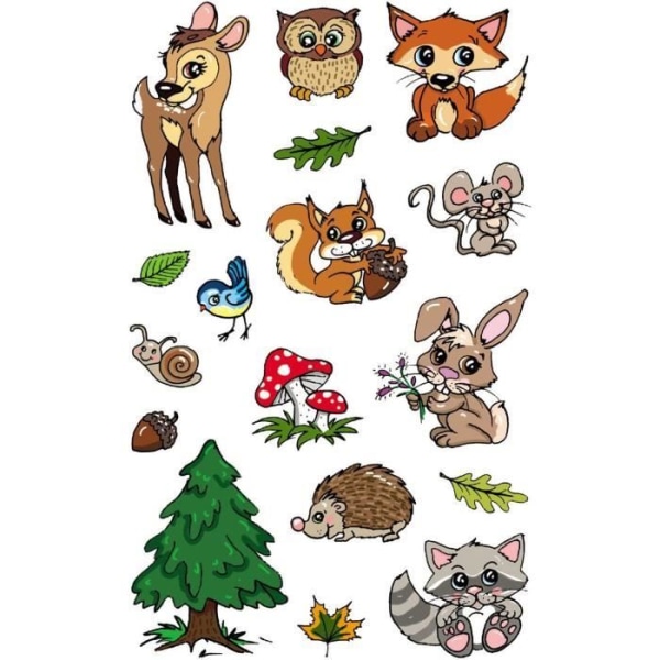 Avery Zweckform Metallic Stickers 17 Forest Animals Stickers