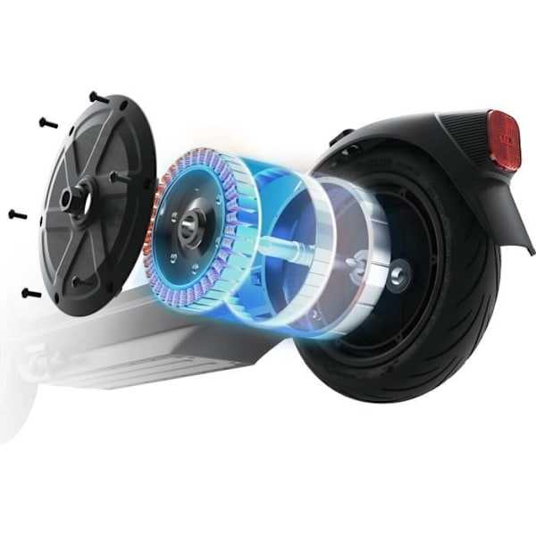 Elskoter - Segway-Ninebot - E2 Pro - 10" breda däck - 750W Max - 35 km räckvidd Grå