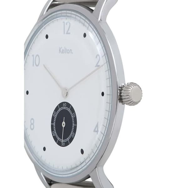 Kelton Villa Klocka silver/vit