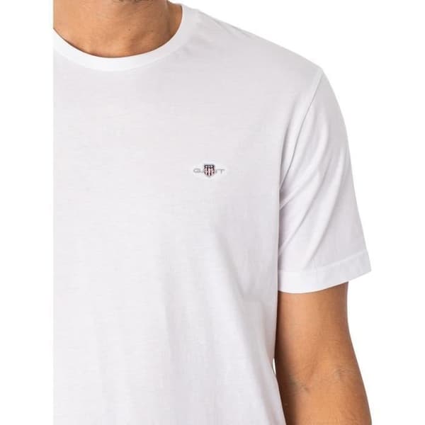 T-shirt Regular Med Shield - GANT Vit XL