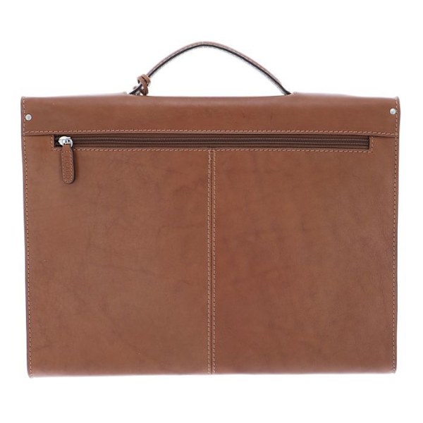 Mallette - PICARD - Toscana kontorsväska - Läder av nöt - Brun - 37,5 x 27 x 6 cm kastanj
