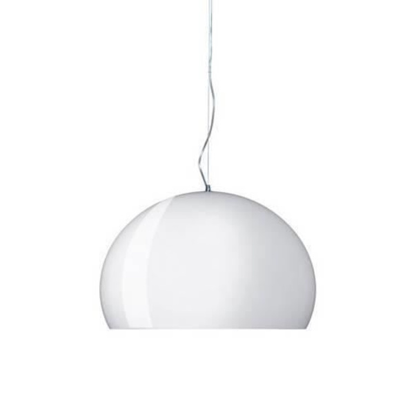 Kartell FL/Y White Pendellampa - Litet format - PMMA - Ø38cm - Design Ferruccio Laviani