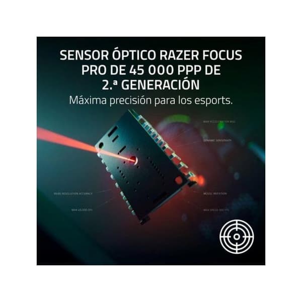 Razer DeathAdder V4 Pro Trådlös Mus Svart Hög Precision