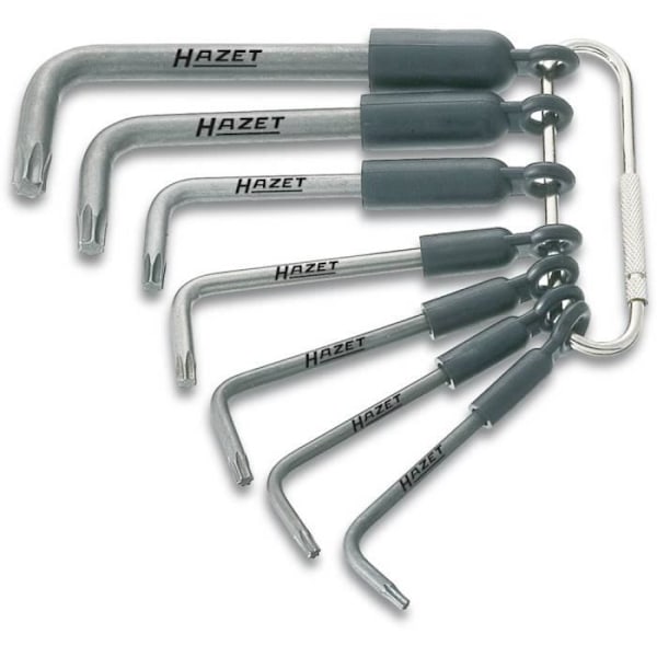 Hazet 2115-T-7R interiör TORX® hannycklar 7 delar - HAZET - Stål - Torx