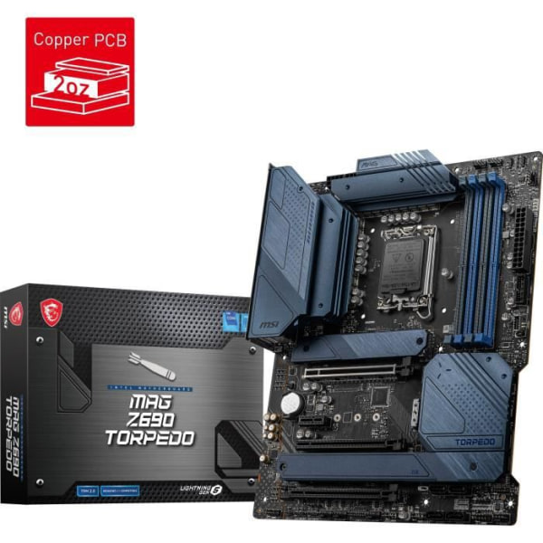 MSI - MAG Z690 TORPEDO DDR5 - Moderkort - Sockel LGA 1700 - Chipset Intel Z690