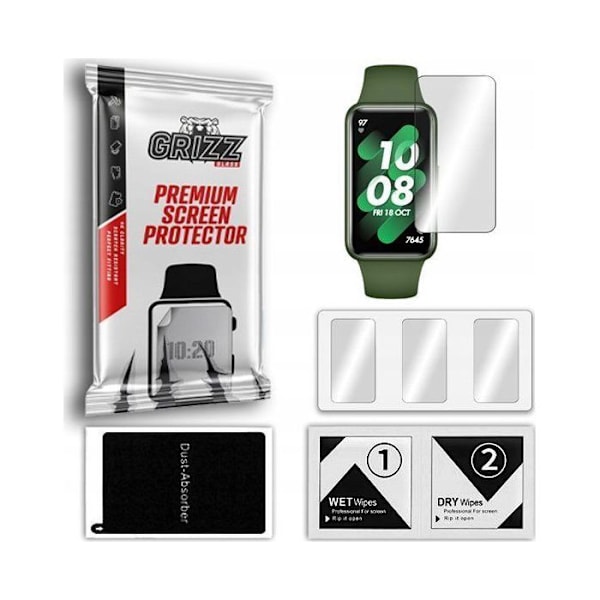 Skärm för smartklocka - hydrogelfilm Grizzglass för smartklockor 47 mm
