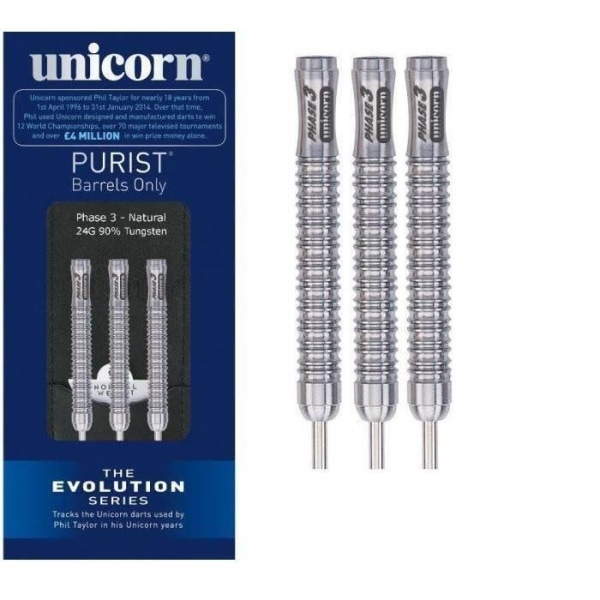 Unicorn Evolution 90% - Fask 3 Purist Curve Natural 24g-24g - Märke: Unicorn - Material: Tungsten 90%