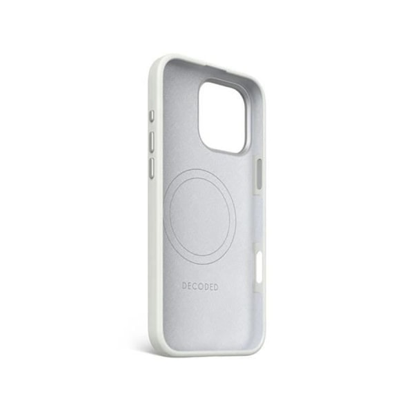 Coque - DECODED - iPhone 16 Pro Max - Antimikrobiell Silikon - Kompatibel med MagSafe - Grå Grå