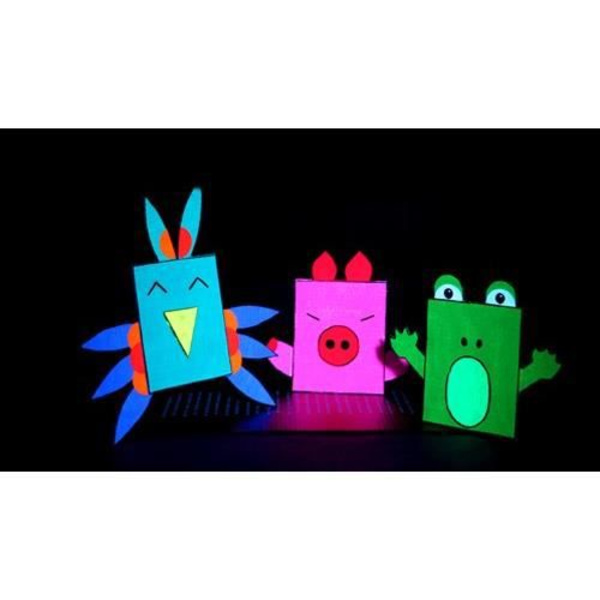 La Pajarita fluorescerande akrylfärgsats (6x35 ml)