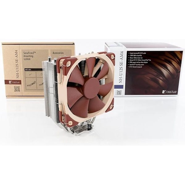 Noctua Ventirad NH-U12S SE-AM4-processor - 120 mm - AMD AM4-kompatibilitet