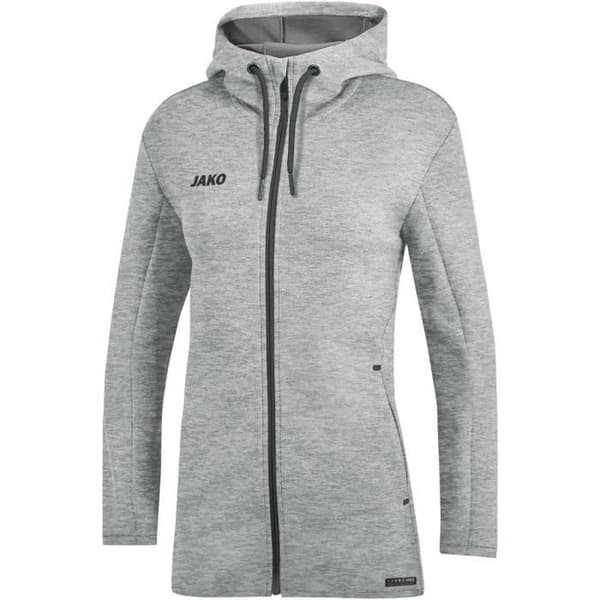 Jako dam hoodie Premium Basics - grå Grå 40