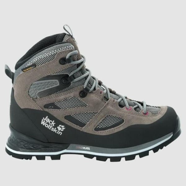 Jack Wolfskin force crest texapore mid utomhusskor för kvinnor - grå Grå 39 1/2