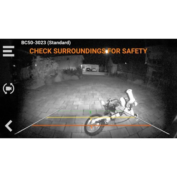BC50 trådlös säkerhetskopieringskamera - GARMIN - Night Vision - Registreringsskylthållare & monteringsfäste