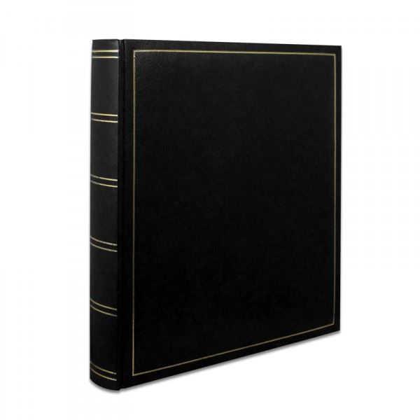 Fotoalbum - Ej specificerat - Jumbo - Svart konstläder - 100 sidor - 500 bilder 10x15 cm Svart