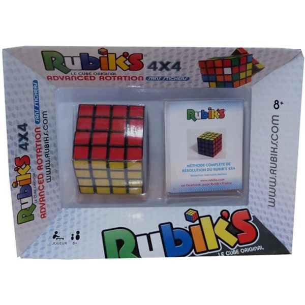 RUBIK'S - RUBIK'S CUBE 4x4 - Pusselkubpusselspel med färgade block - Hjälper till med muskelminnet