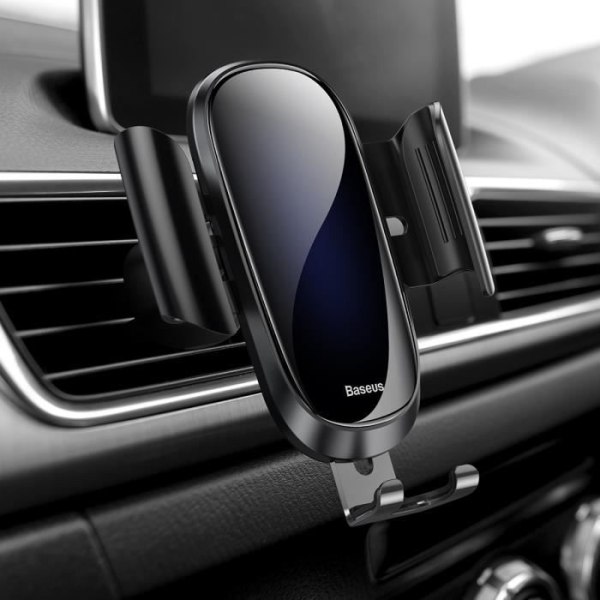BASEUS Air Vent Biltelefonhållare med glasyta för Samsung Galaxy S9 S8, 4,7-6,0 tum