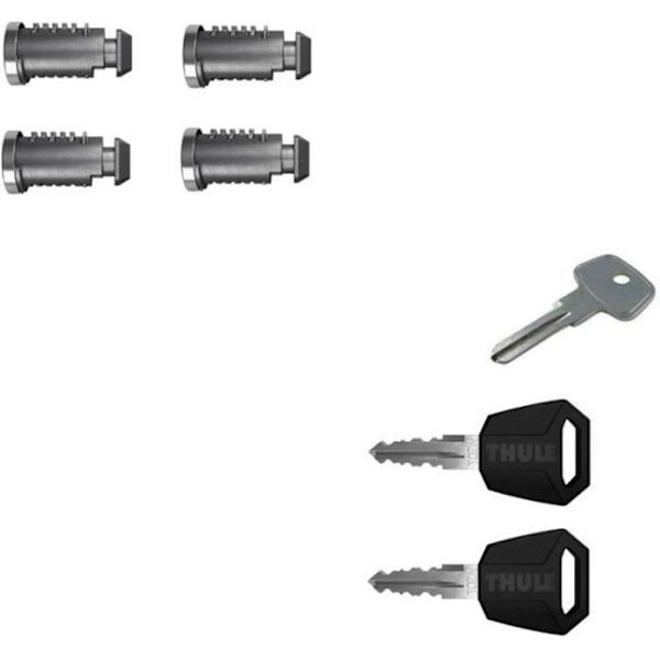 Lås mot stöld - THULE - One Key System 4504 - 4 cylindrar - 2 komfortnycklar - 1 masternyckel