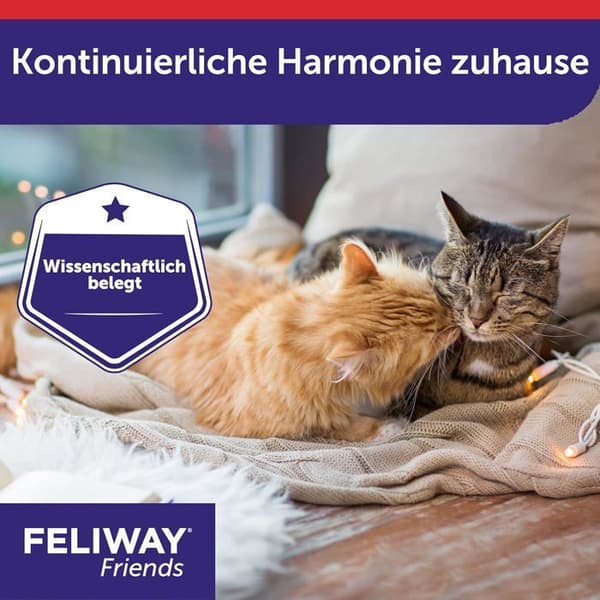 FELIWAY D89440L - 3-pack påfyllningar - 144 ML - 90 dagars harmoni - För katter
