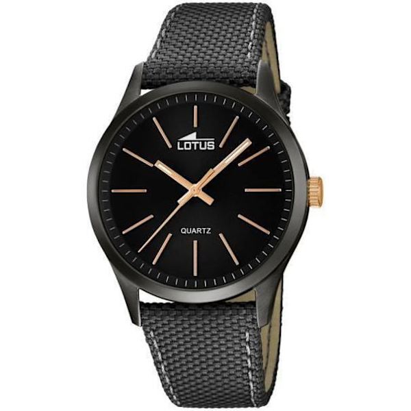 Klocka - Lotus - L18165-2 - Minimalistisk - Grå - Herr Grå