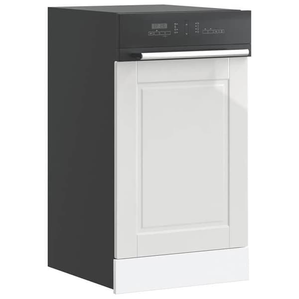 vidaXL Diskbänkspanel Porto vit glans 45x1,5x57 cm 854129