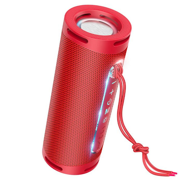 Bärbar bluetooth-högtalare 5.1, 2x5W - Hoco Dazzling pulse (HC9) - Röd