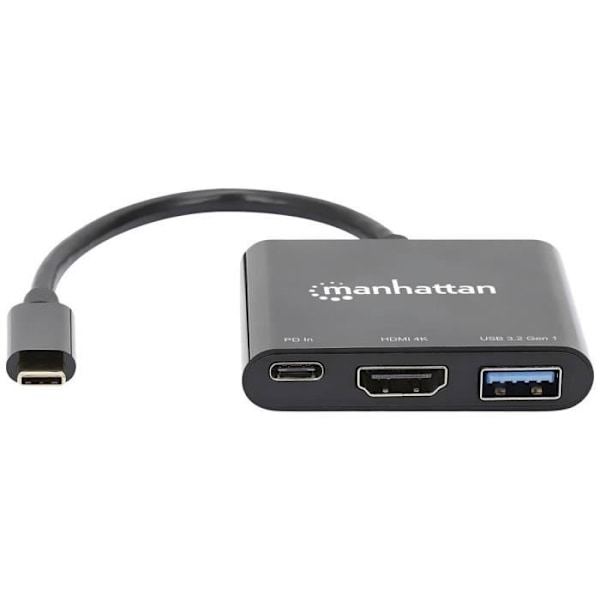 USB-C till HDMI-adapter - MANHATTAN - 130622 - Vit - 2m