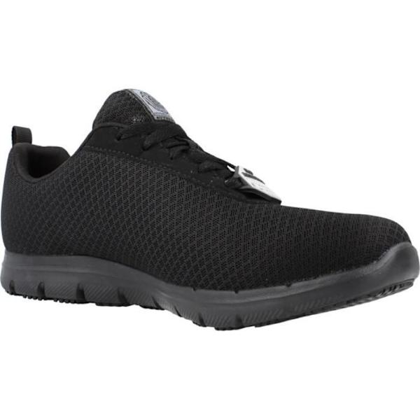 Arbetsskor - Skechers - Relaxed Fit Gentleman Bronaugh - Svart - Textil - Optimal komfort Svart 41