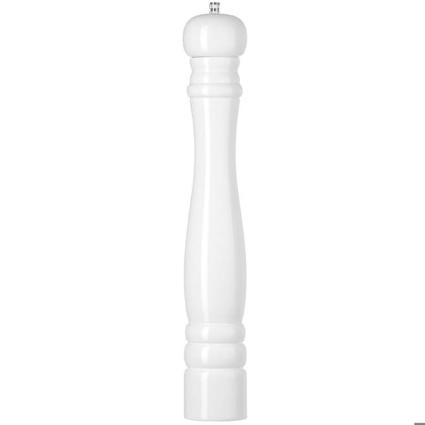 Trä saltkvarn, vit, diameter 65 x 415 mm - Hendi 469583 Vit